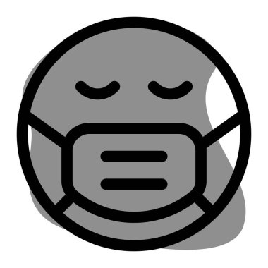 Koronavirüs salgını nedeniyle üzgün emoji