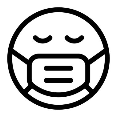 Koronavirüs salgını nedeniyle üzgün emoji