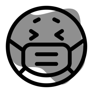 Maske takarken koronavirüs korkusu.