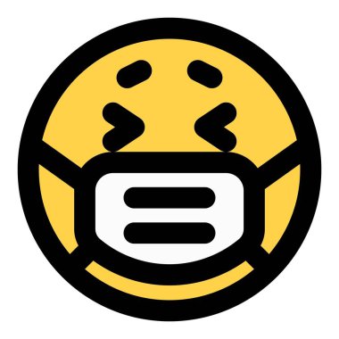 Maske takarken koronavirüs korkusu.