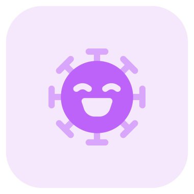 Koronavirüsün resimsel tarifiyle gülümseyen Duygu Simgesi