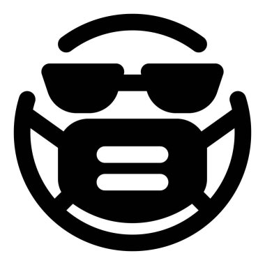 Maske takarken güneş gözlüğü harika görünüyor.