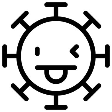 Sol göz kırpma yüz ifadesi ve dil dışa dönük emoji