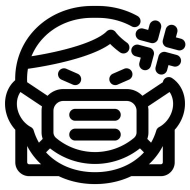 Kadın covid-19 salgınına kızmış.