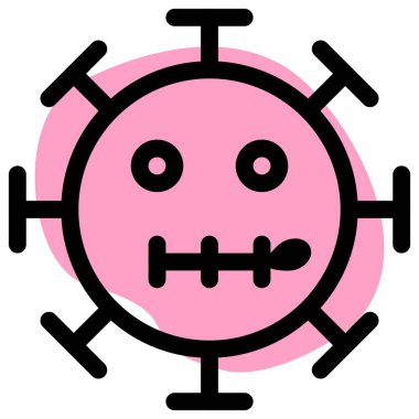 Fermuarlı ağız ifadeleri, koronavirüsün yüz ifadesi.