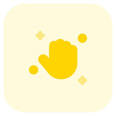 Koronavirüsten kaçınmak için yeni bir normallik olarak ellerini temizlemek.