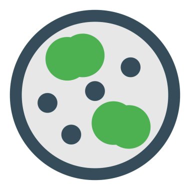 Bakteriler hakkında araştırma yapan bir laboratuarda mikro organizma karışımı.