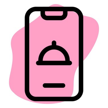 Restoranlara gitmemek için yemek teslimatı başvurusu.