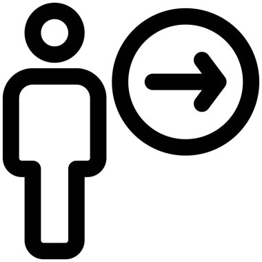 Doğru yönde ok göstergesine sahip çalışan