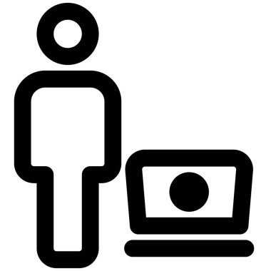 Bir dizüstü bilgisayarda çalışan çalışanlar