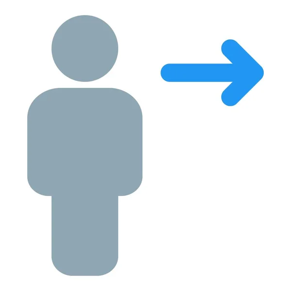 Logoff Bildschirm Für Das Profil Layout Des Portals — Stockvektor