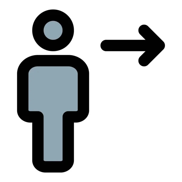 Portal Profili Düzeni Için Logoff Ekranı — Stok Vektör