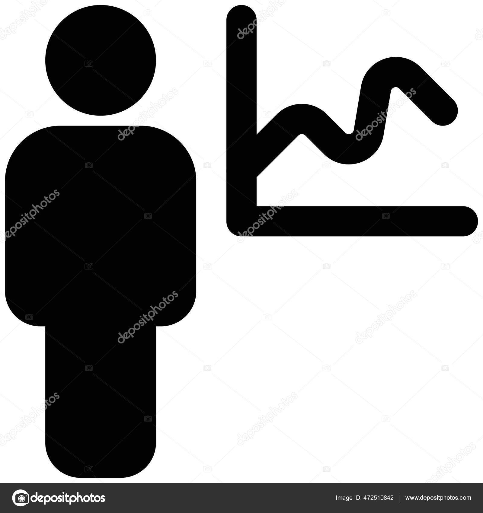 Line Chart Employee Sales Graph Stock Vector Image by 472510842