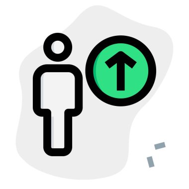 yukarı ok ile bir belge ya da dosya yükleniyor