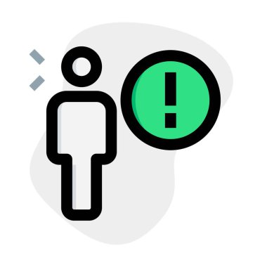 Şirket web sitesi için ünlem işaretli uyarı