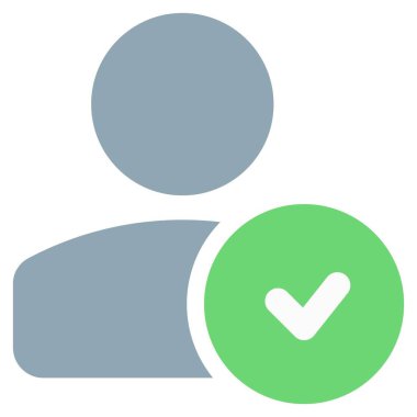 Profil fotoğrafında işaret olan onaylanmış klasik kullanıcı