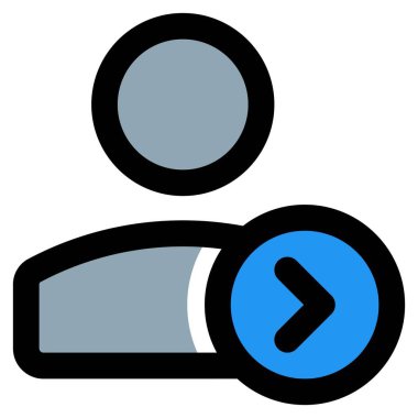 Düz navigasyon için yukarı yönlü oku olan klasik kullanıcı