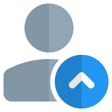 Doğru yönde ok düzenine sahip klasik kullanıcı