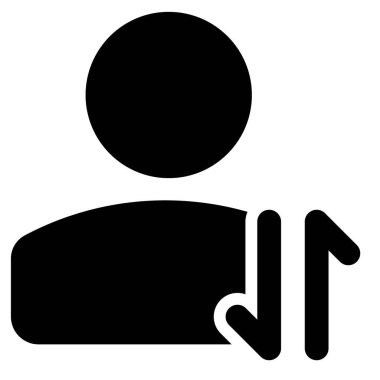 Veri aktarımı düzeni için yukarı ve aşağı ok yönüne sahip kullanıcı