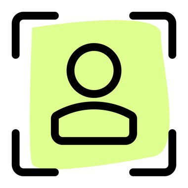 Sosyal medya için bir kullanıcı profili resmine odaklanılıyor