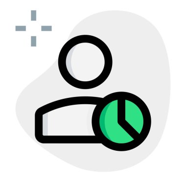 Küresel sosyal medya profili statiği için pasta grafiği grafiği