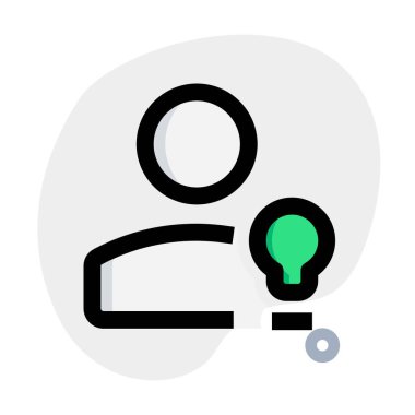 Klasik kullanıcı ampul logosu olan birden fazla fikir