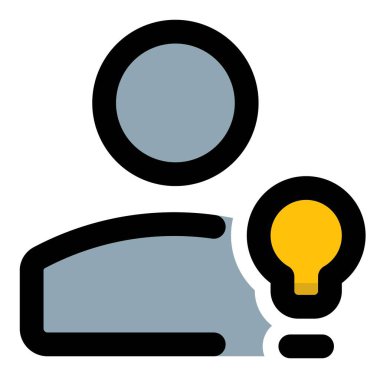 Klasik kullanıcı ampul logosu olan birden fazla fikir