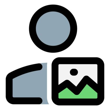 Sosyal medya düzeni için kullanıcı profili resmi