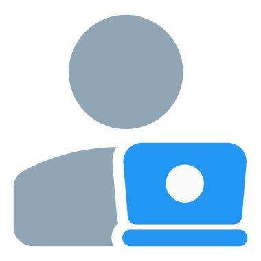 kullanıcı ya da programcı çevrimiçi çalışmak için dizüstü bilgisayar kullanıyor