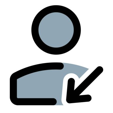 Güney batı yönünde hareket eden ok