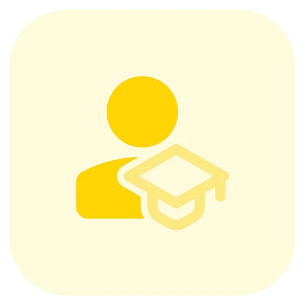 Lisansüstü Öğrenci Sosyal Profili Bilgileri Çevrimiçi Bir Portalda — Stok Vektör