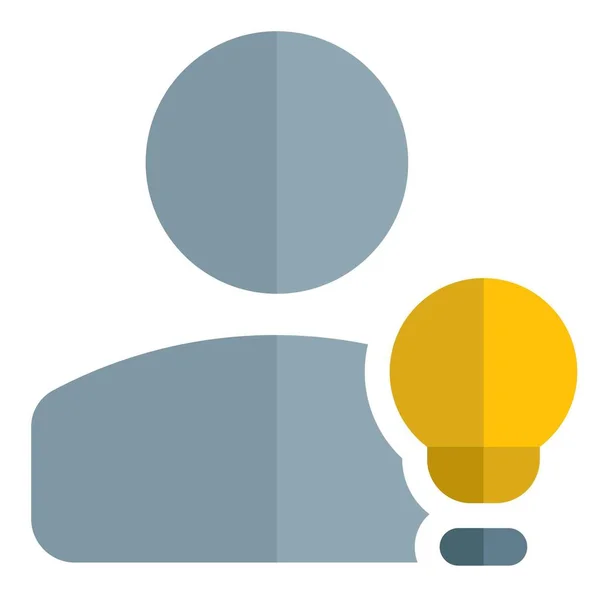 Класичний Користувач Кілька Ідей Логотипом Лампочки Блискавки — стоковий вектор