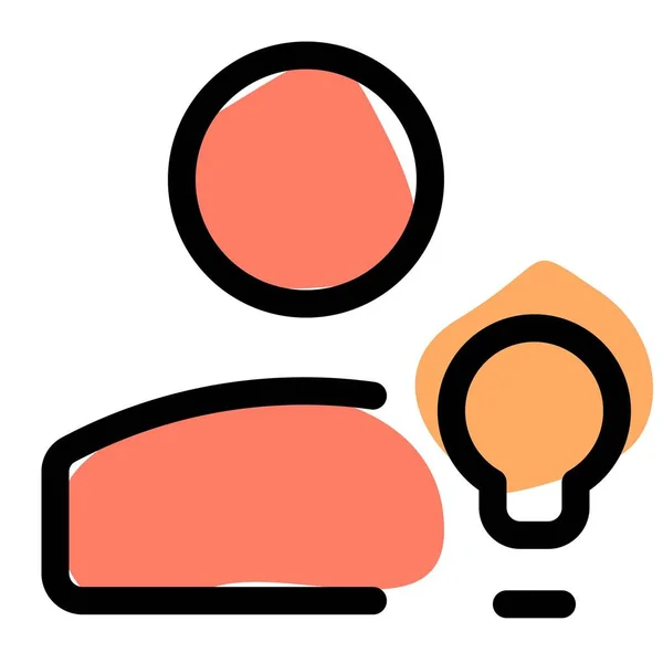 Класичний Користувач Кілька Ідей Логотипом Лампочки Блискавки — стоковий вектор