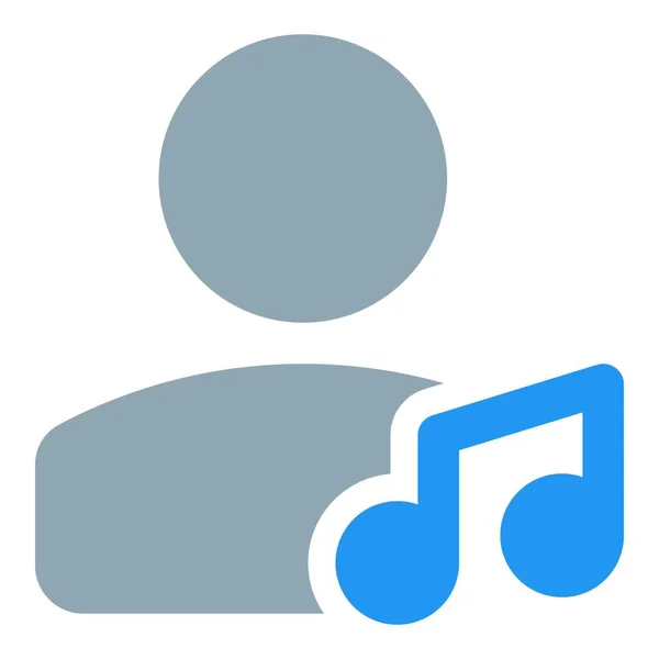 Musik Die Klassische Nutzer Auf Einem Web Messenger Teilen — Stockvektor