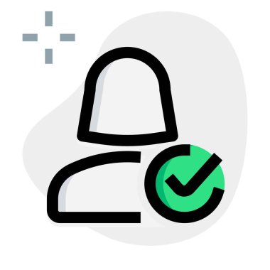 Onaylanmış iş kadını listesi ve işaretleme seçeneği