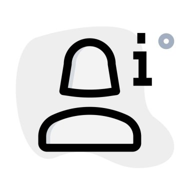 I düğmesi düzeniyle çevrimiçi kadın kullanıcı bilgisi