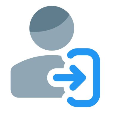 Doğru yönde ok anahtarı olan bir kullanıcının giriş erişimi