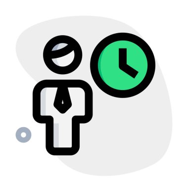 İş adamı, yayın ve finans kuyruğunda çalışıyor