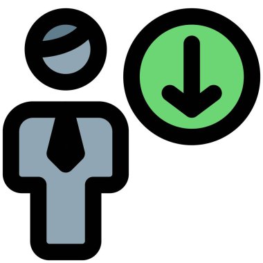 İşadamı veritabanı çevrimiçi sunucudan indiriliyor