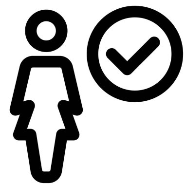 Onaylanmış iş kadını listesi ve işaretleme seçeneği