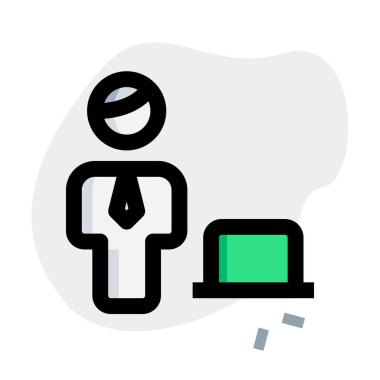 Uzaktan kumandalı iş adamı.