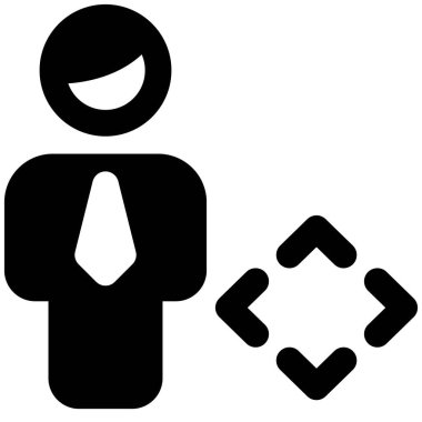 İşadamı şirket operasyon portalında her yöne ilerliyor.