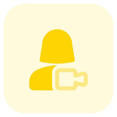 Tecrit sırasında görüntülü sohbet altında tek kadın kullanıcı