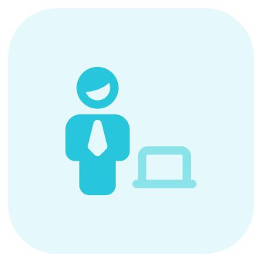 Uzaktan kumandalı iş adamı.