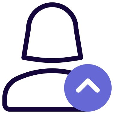 Düz navigasyon için yukarı yönde ok kullanan kadın kullanıcı