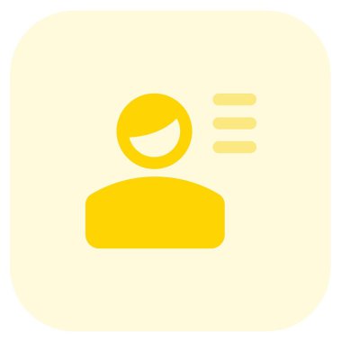 Hamburger menüsü biçimli sosyal medya profili