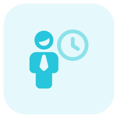 İş adamı, yayın ve finans kuyruğunda çalışıyor