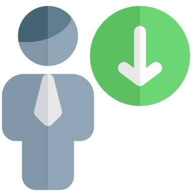 İşadamı veritabanı çevrimiçi sunucudan indiriliyor