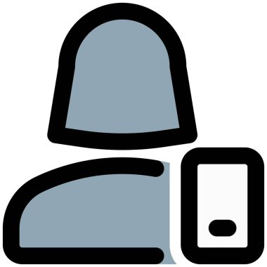 akıllı telefondan web kuryesi kullanan bekar kadın kullanıcı