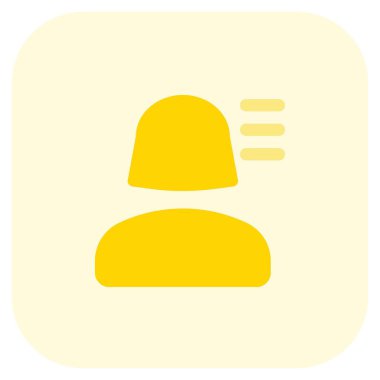 Hamburger menüsü biçimli sosyal medya profili